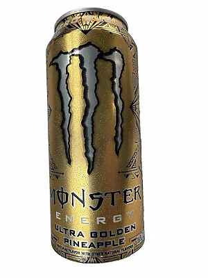 Monster Energy Drink 16 FL OZ Can Ultra Golden Pineapple 0 Sugar Rare Limited • $7.99