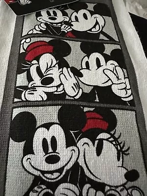 Disney Mickey Mouse Set 2 All Over Cotton Kitchen Bar Mop Deco Hand Towels  CUTE • $19.99