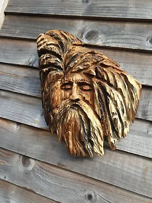 £49.99 • Buy Chainsaw Carved Green Man / Wood Spirit  