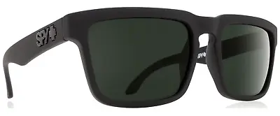 NEW Spy Helm Sunglasses-Soft Matte Black-HD+ Happy Gray Green Polarized Lens • $99.99