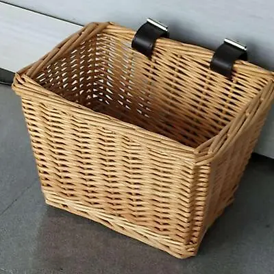 £14.71 • Buy Wicker Bikes Basket Pet Carrier   Front Handlebar Comfortable Cat And Dogs