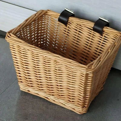 £14.71 • Buy Wicker Bikes Basket Pet Carrier   Front Handlebar Comfortable Cat And Dogs