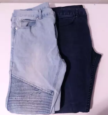 Bullhead Mens Jeans 32 X 32 Stacked Skinny Lot Of 2. Dark Blue And Light Blue • $29.99