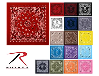 Rothco 4349 X-LARGE 27  Jumbo Trainmen Paisley Cotton Sport Biker Bandana • $7.75