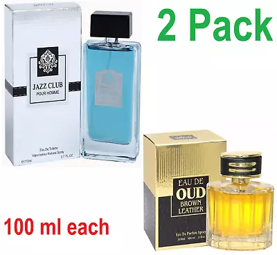 Men's Perfume Jazz Club And Eau De OUD EDT For Him New Aftershave 2 Pack 100ml • £18.49