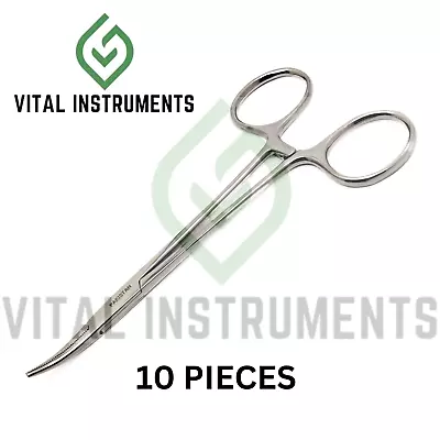 10 Pcs Mosquito Hemostat Locking Forceps 5  Curved Surgical Dental Stainless CE • $9.25