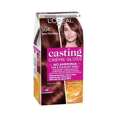 L'Oreal Paris Casting Creme 554 Spicy Chocolate Ammonia Free Hair Color • £19.78