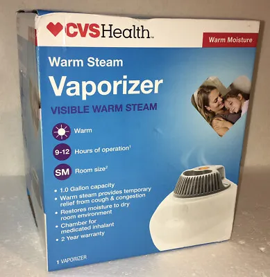 CVS Health Warm Steam Vaporizer W/ Visible Warm Steam 1 Gal. Capacity New In Box • $10.99