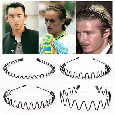 £2.97 • Buy Metal Headbands Wavy Hairband Spring Hair Hoop For Long Curly Hair Home Outdoor