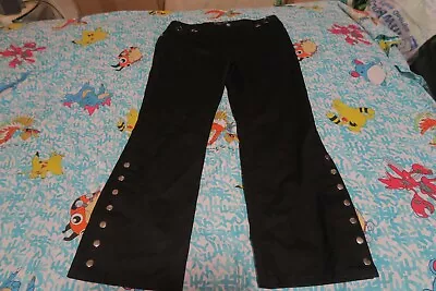 Fanplusfriend Garden Ring Stud Pants Black Size Medium 36x31 Bondage Goth Punk • $71.95