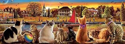 Educa Cats On The Quay Panorama Jigsaw Puzzle (1000 Pieces) • £9.43