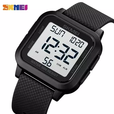 Waterproof Digital Sports Watch Military Tactical LED Backlight Wristwatch Men • $12.99