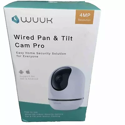 WUUK 4MP Indoor Security Camera Pan Tilt Cam For Baby Monitor Wi-Fi Home Secu... • $15