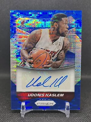 2014-15 Panini Prizm UDONIS HASLEM #22 BLUE PULSAR Prizm AUTO /149 Miami Heat SP • $19.99