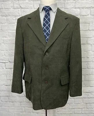 MEMBERS ONLY Men's Green Textured Blazer Sport Coat Jacket (44R) • $19.95