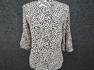 H&M Women's Brown Long Sleeve Shirt Size 2 • $9.95