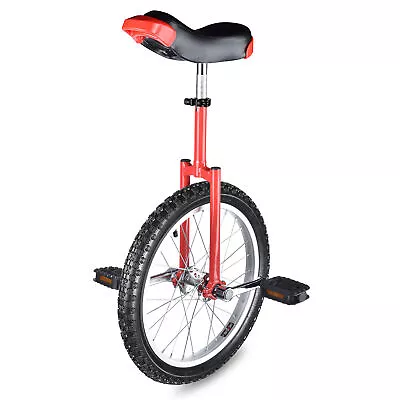 Xcceries 18In Wheel Red Unicycle Mountain Wheel Skid Proof Tire Balance Exercise • $71.91