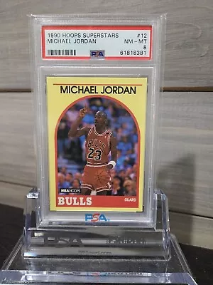 1990 Hoops Superstars #12 Michael Jordan PSA 8 NM-MT (BRAND NEW SLAB!) • $21.99