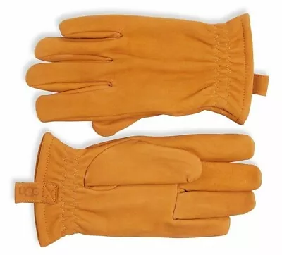 Ugg Faux Fur-Lined Suede Gloves [11160] Timber Size Men's Large L New $95 • $29.99