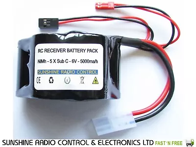 £27.78 • Buy RC 5000mAh 6V NiMh SubC Hump Battery Pack 1/5th Scale Baja Truck RX Receiver UK 