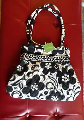 Vera Bradley Alice Night & Day /Black & White Quilted Floral Hobo Bag NWT • $28