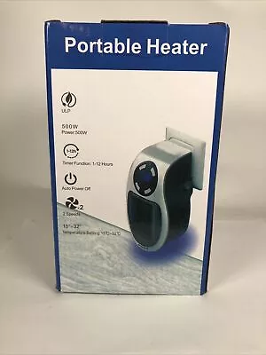 Smart Wall Space Heater Portable Electric Small Heater With Adjustable Thermosta • $15.89