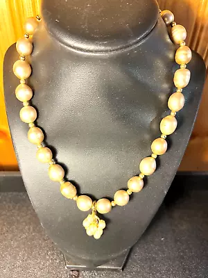 Vintage 1991 MMA Metropolitan Museum Of Art Faux Baroque Pearl Necklace Enhancer • $30