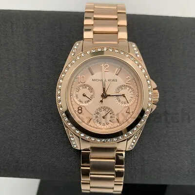 MICHAEL KORS MK5613 Women's Watch Rose Gold Tone Bracelet Fashion Quartz Analog • $96