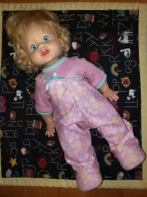 2008 Doll Blonde Blue Eyes Fisher Price Little Mommy Walks Talks Giggle Interact • $28.88