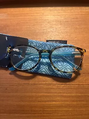 Foster Grant BRYN $26.99 TEAL +1.50 Reading Glasses W/Case MAGNIVISION FREE SHIP • $17.07