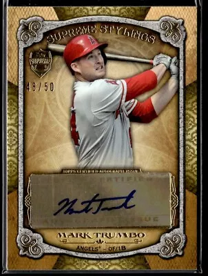 2013 Topps Supreme Stylings Autographs Mark Trumbo Auto 48/50 Los Angeles Angels • $8.89