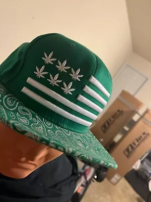 Top Level Marijuanna Snapback Hat Weed Flag Green • $15.19