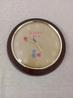 £12.99 • Buy Vintage Scrumpy Jack Englad Cricket Team Wall Clock Club Working 70's