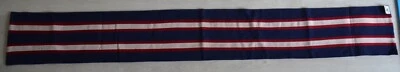 £29.99 • Buy Vintage University College Scarf Wool Striped Blue Burgundy White Luke Eyres