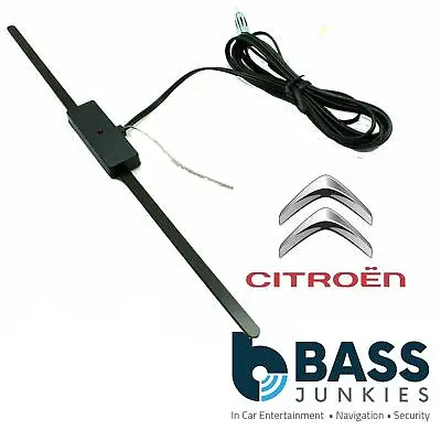 CITROEN 12v Universal Internal Windscreen Glass Mount Car Radio Aerial Antenna • £9.50