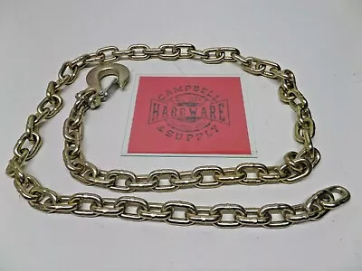 Auto Body Frame Machine Pull Chain 3/8  X 7' Grade 70 With 3/8  Clevis Slip Hook • $60