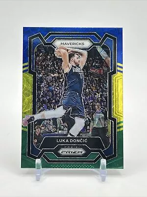 2023-24 Prizm LUKA DONCIC #110 Choice Blue Yellow Green MAVERICKS • $14.99