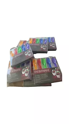 Vintage Farberware Mini Plastic Multicolor Spoons   25ct New!!! 7 Box Lot • $18