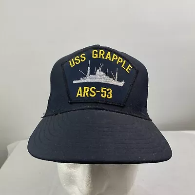 Vintage USS GRAPPLE ARS-53 Navy Cap Hat  MADE IN USA  NOS NORTHSTAR • $24.75