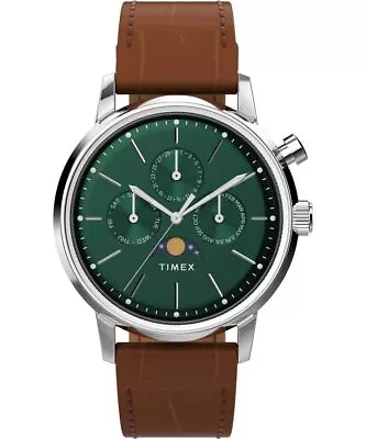 Timex Brown Mens Multi Dial Watch Marlin Moonphase TW2W51000 • $139