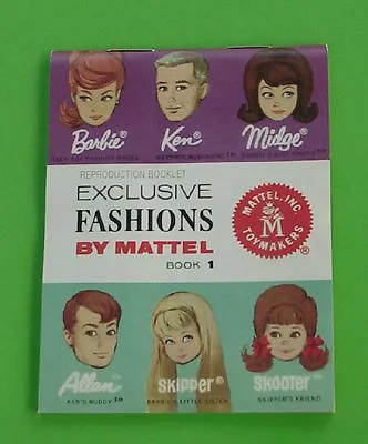 BARBIE KEN MIDGE SCOOTER ALLAN SKIPPER Exclusive FASHIONS BOOKLET VINTAGE Repro • $4.95