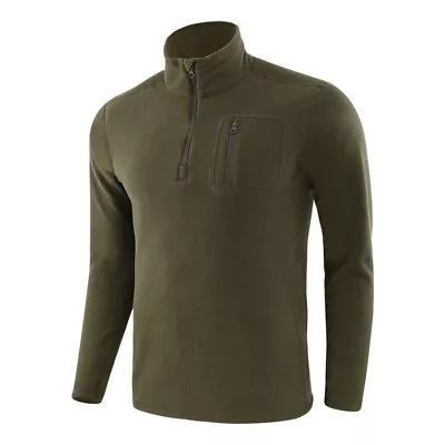 Autumn Men Warm Fleece Jacket Military Tactical Coat Hiking Casual Camo • $27.89