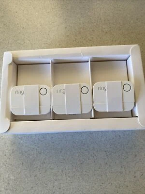 $15.50 • Buy Ring- Door/Window Contact Sensor- White, Magnetic- New Open Box- 3 Pack