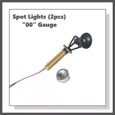 (2pcs) Spot Lights 3v For OO Gauge (FREE 12v Resistors) • £4.49