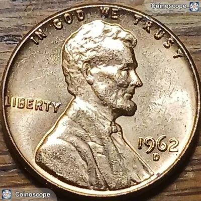 1962 D Penny Double Struck/ Misprint With  L  In Rim • $27