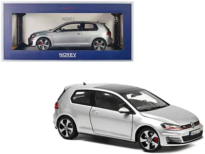 Volkswagen Golf GTI 2013 Reflex Silver Metallic Norev 1/18 Diecast Model Car • $139