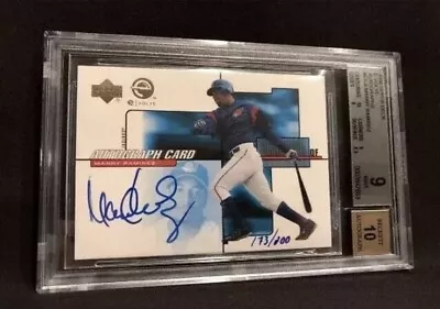 2000 Manny Ramirez Upper Deck E-Volve Autograph #173/200 BGS 9 /10 Auto POP 5 • $350