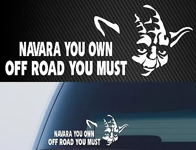 NAVARA D40 D22 NP300 Canopy Cab Window DECAL STICKER • $7.99