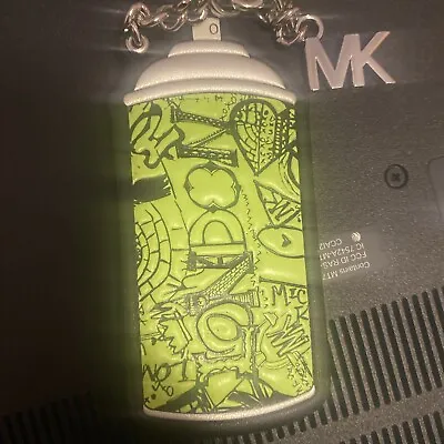 Michael Kors London Neon Lime Spray Paint Key Fob Chain Nwt Sale • $19.99