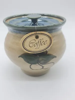 Earthly Collections Pottery Coffee Jar/Pot: Large Vintage Australian Pottery • $42.95